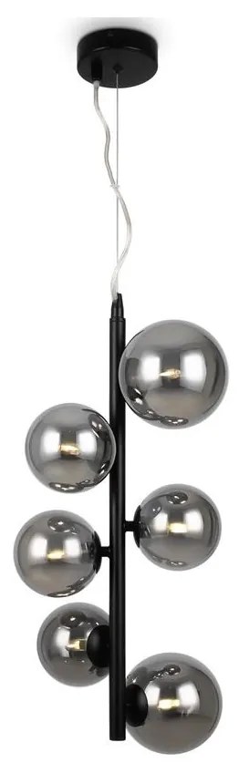 Maytoni MOD545PL-06B - Csillár zsinóron DALLAS 6xG9/28W/230V fekete
