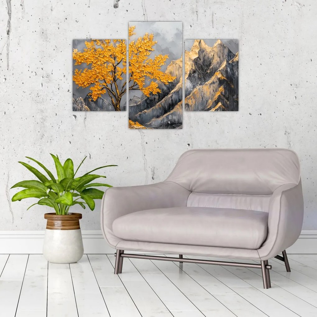 Kép – Arany fa a hegyekben (90x60 cm)