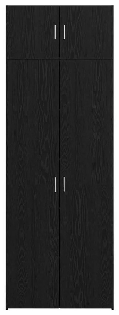 Tárolószekrény Musta tammi 80 x 41 x 225 cm Faanyag