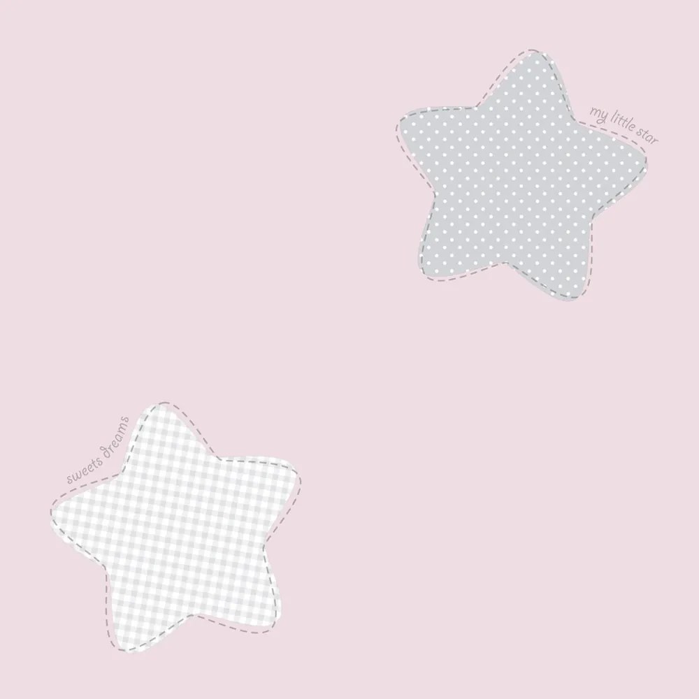 Papír Tapéta A Gyerekek Szobájába, Csillagokkal