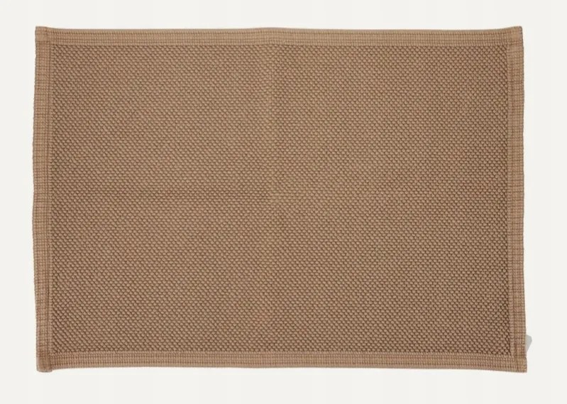 Fürdőszobaszőnyeg hurkolt, homokszínű 50x70 cm