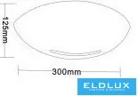 UNIVERSO Gipsz fali lámpa 1xR7S 300x125x95mm IP20 fehér