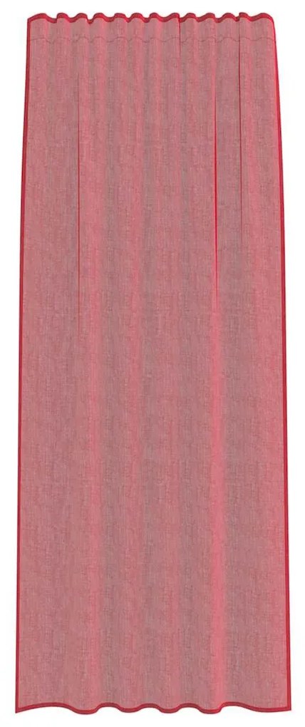 2 db borvörös fátyolfüggönyök hurokkal 140x245 cm