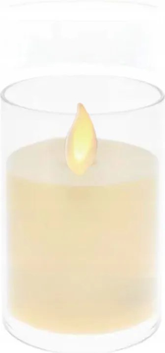 Led-es Elemes Gyertya Mécsestartó Betét Fehér Láng Effekt 12,5 cm