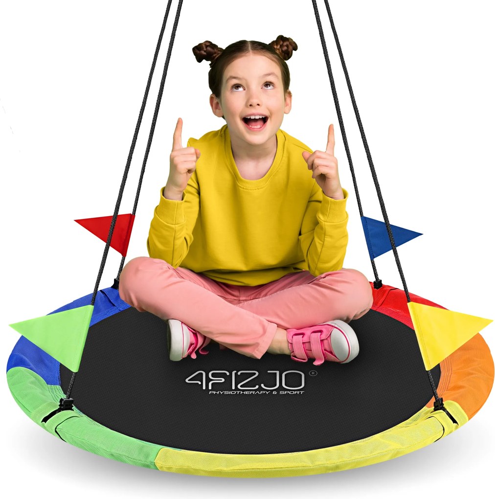 Kerti Hinta Gólyafészek 90cm S Gyerek Kerek Tömör Erős