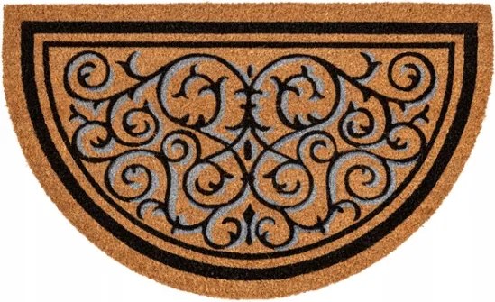 Lábtörlő kókusz 75x45cm cipőszőnyeg Ökológiai félkör alakú nyomtatással