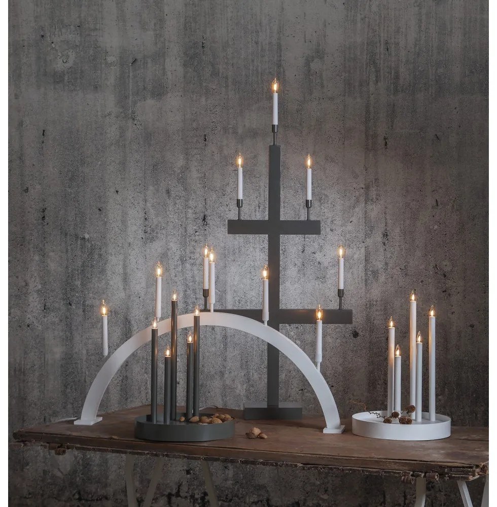 Fehér fénydekoráció ø 32 cm Deco – Star Trading