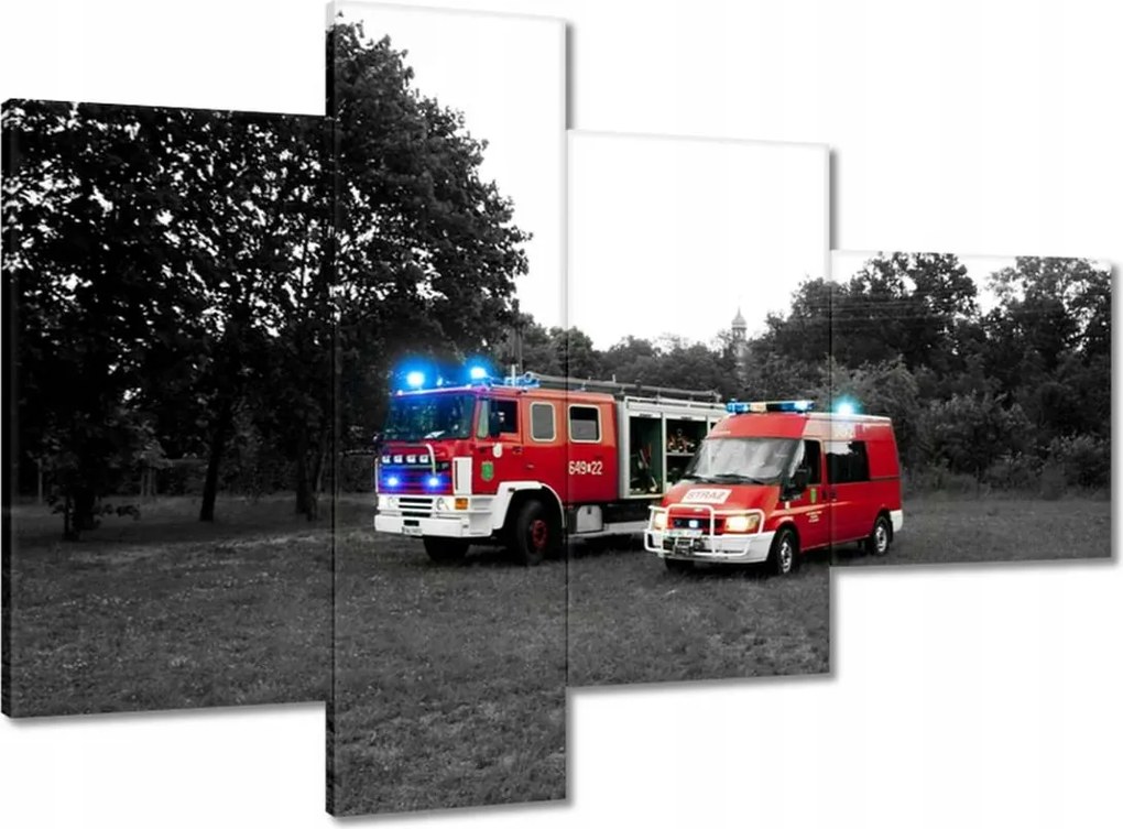 Vászonkép 100x70 Tűzoltóság