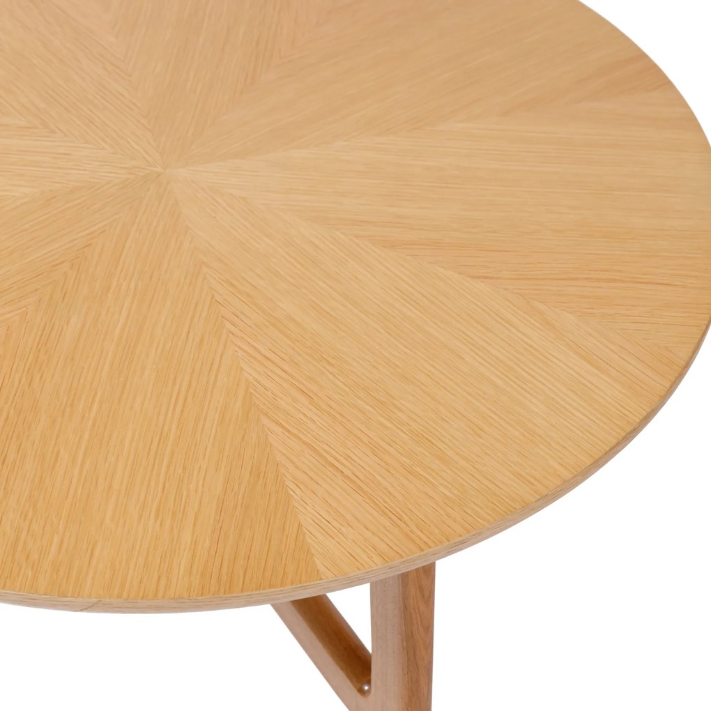 MAZZONI EXPORT BELLUNO Natúr Kőris - FA DOHÁNYZÓASZTAL Ø65 cm KEREK MODERN CLASSIC