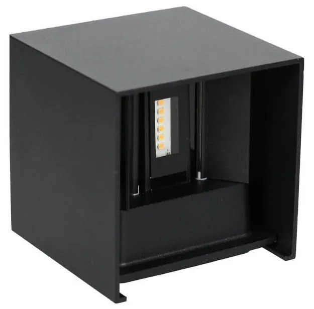 LED Kültéri fali lámpa QUERK 2xLED/3W/230V 3000K IP54 fekete
