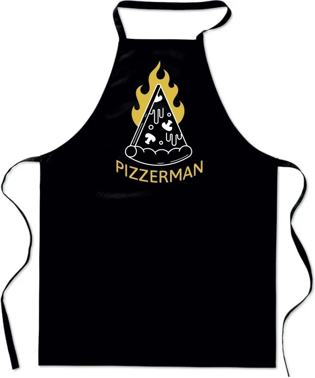 Nyomtatott Kötény Pizzan Pizza férfi apának ajándék