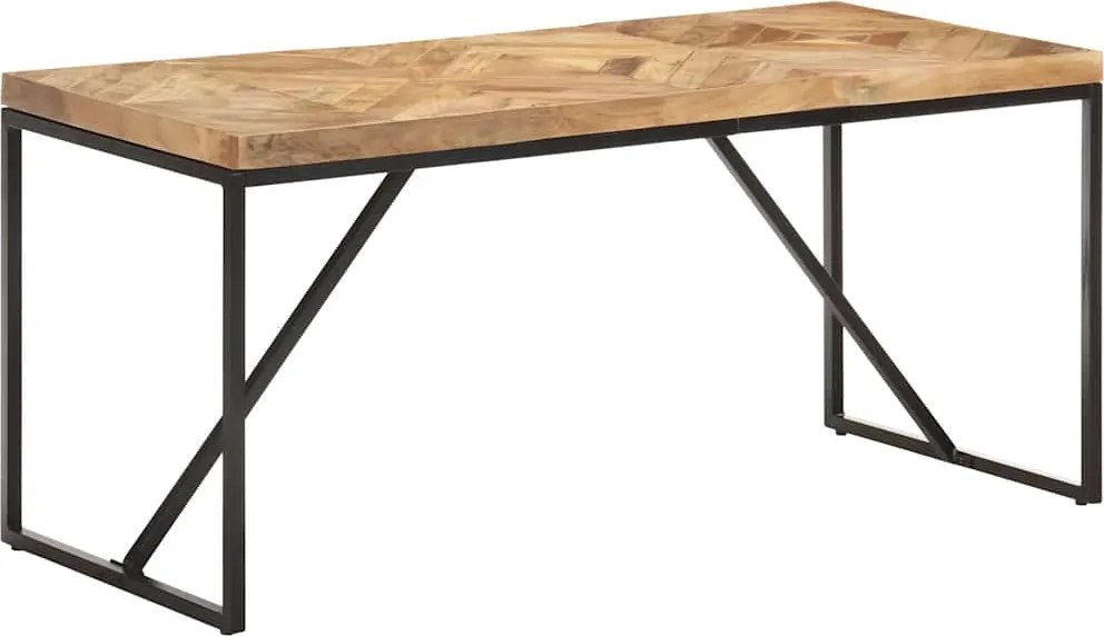 vidaXL tömör akác és mangófa étkezőasztal 160 x 70 x 76 cm