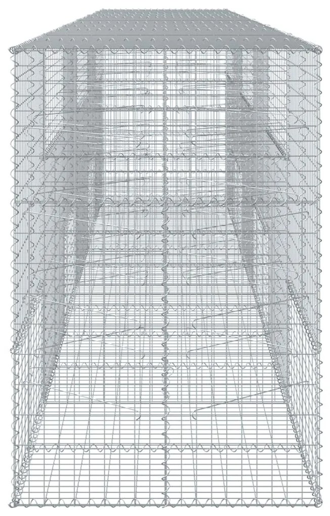 horganyzott vas gabion kosár fedéllel 600 x 100 x 150 cm