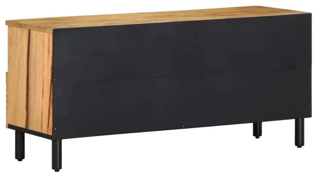 barna tömör mangófa TV-szekrény 100 x 33 x 46 cm