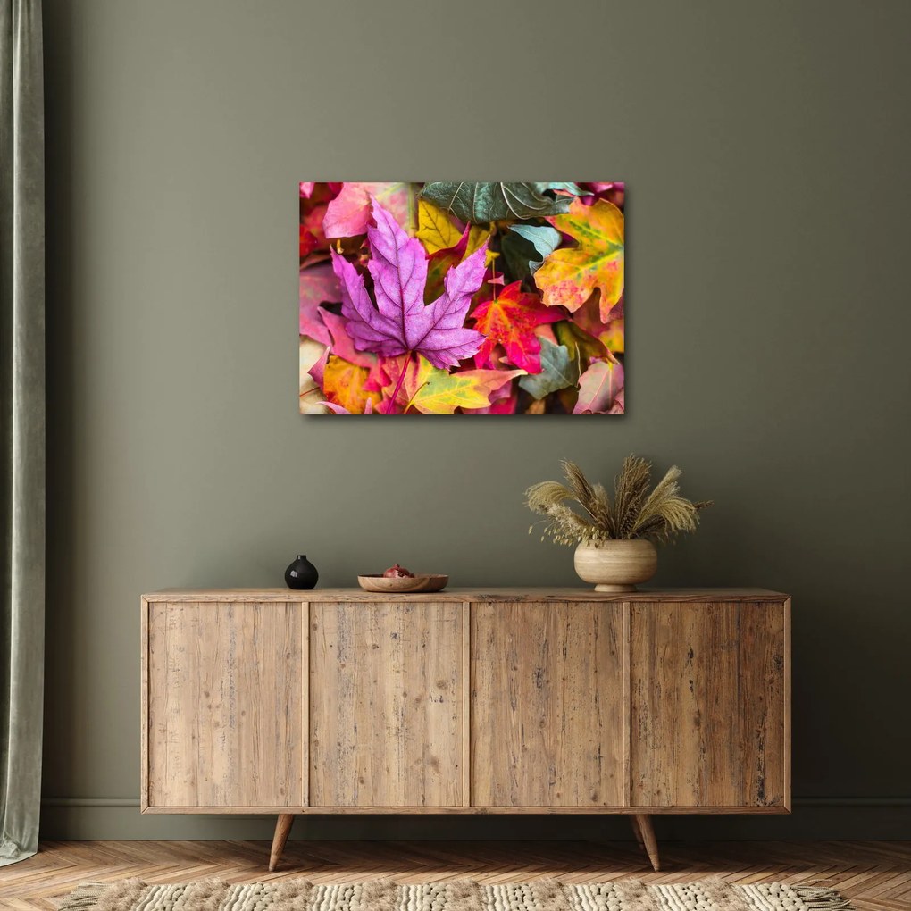 Kép - őszi levelek (70x50 cm)