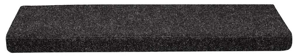 öntapadós lépcsőszőnyegek 30 db 65 x 21 x 4 cm fekete téglalap alakú széllel