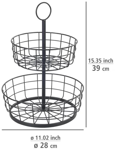WENKO 88740800 - LOFT kosár 28x39 cm fekete
