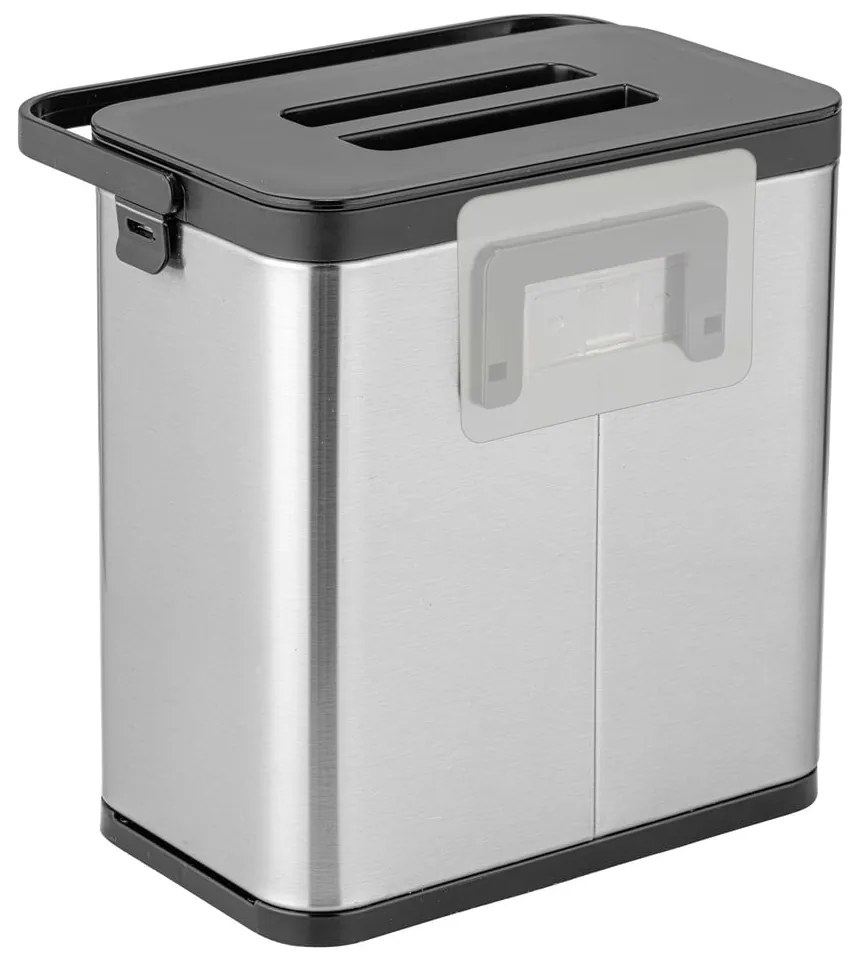 Matt ezüstszínű komposztálható hulladék gyűjtő 3 l Colin – Wenko