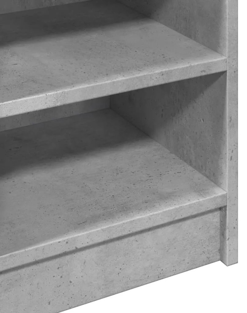 betonszürke szerelt fa mosdószekrény 90 x 29 x 55 cm