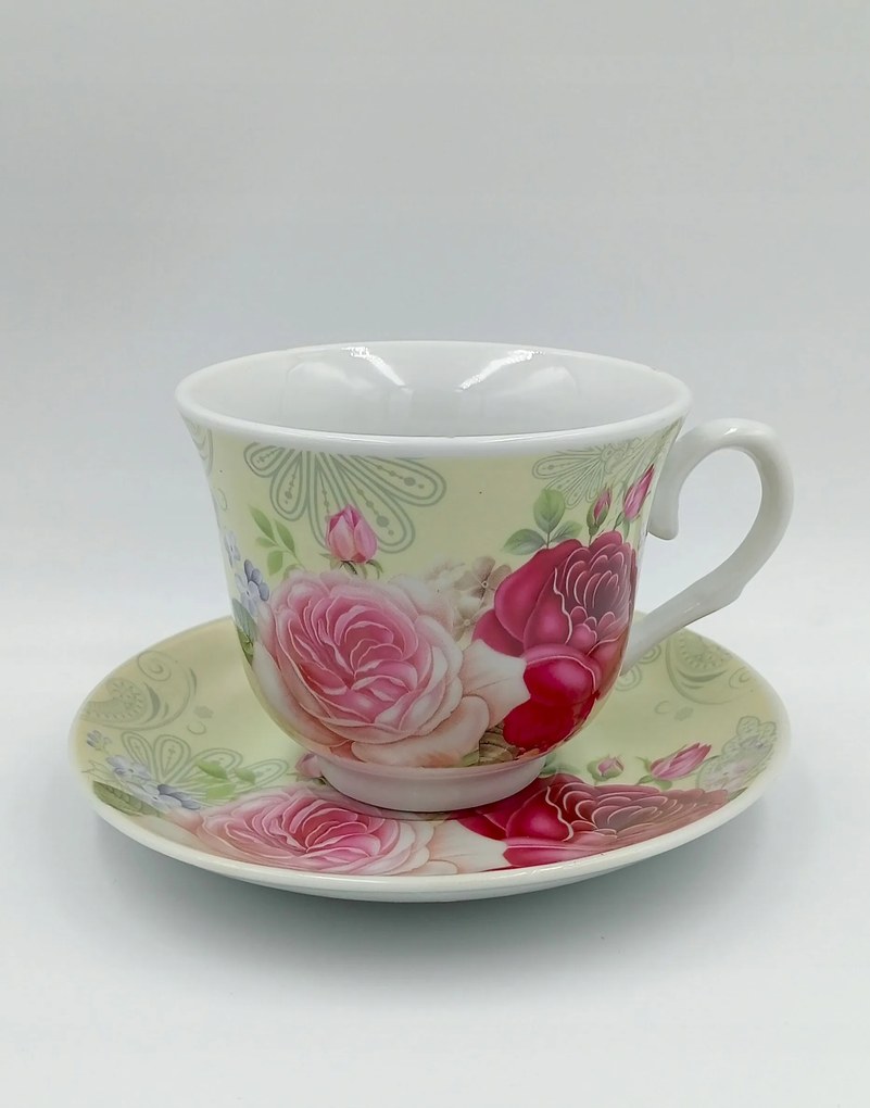 Kávéscsésze porcelán szett csészealjjal ajándék doboz