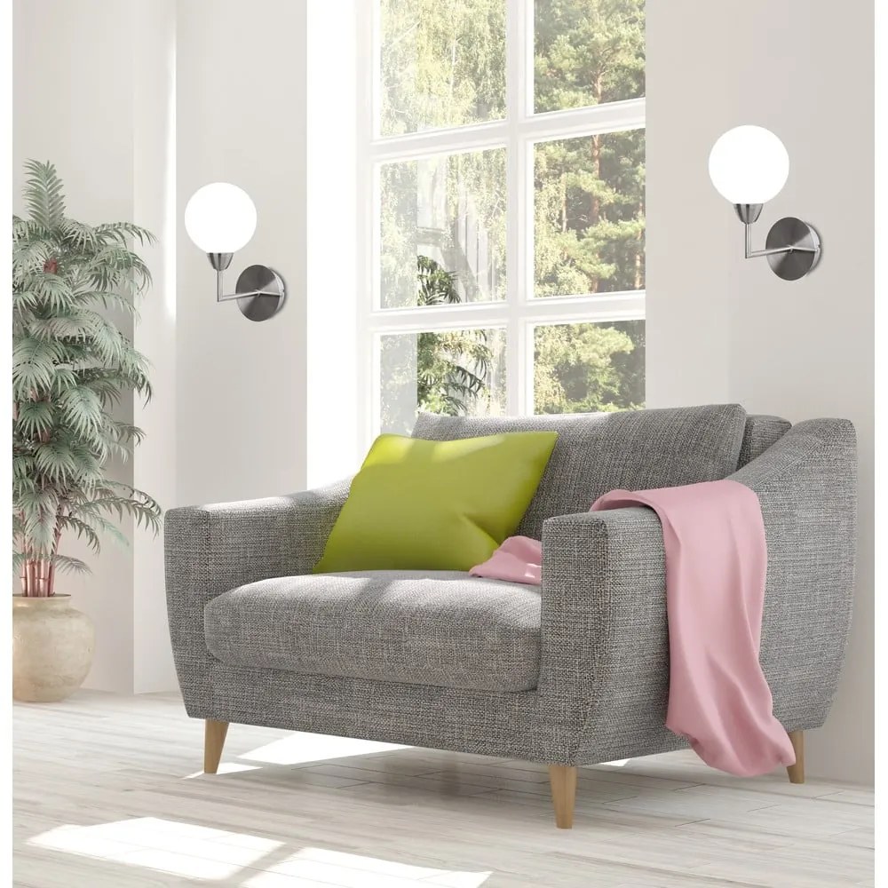 Ezüstszínű fali lámpa Logos – Candellux Lighting