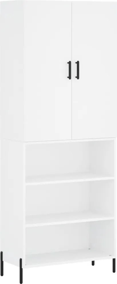 vidaXL fehér szerelt fa magasszekrény 69,5 x 34 x 180 cm