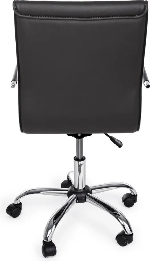 Sötétszürke bőrutánzat irodai szék Perth – Yes Everyday