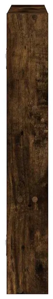 füstös tölgy színű szerelt fa fali polc 43 x 9 x 60 cm