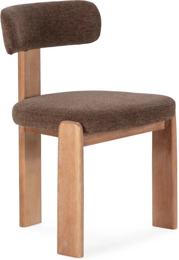 Barna kárpitozott étkezőszék szett 2 db-os Nadia – MOME