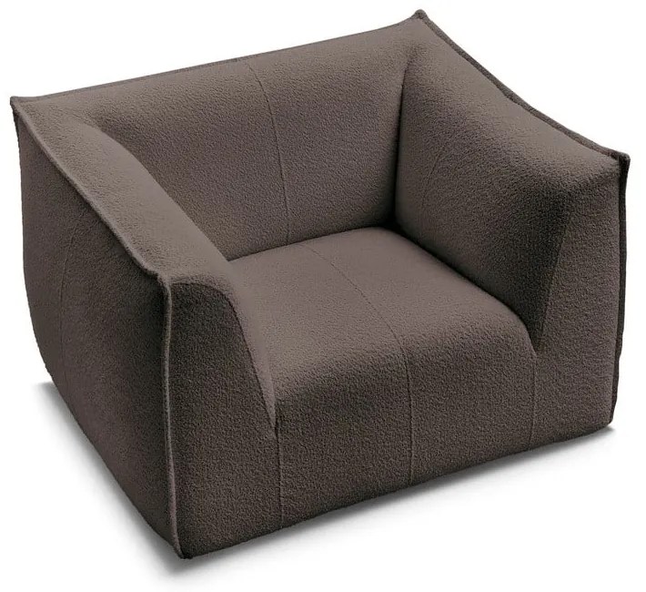 Barna buklé fotel Giorgia – Bobochic Paris