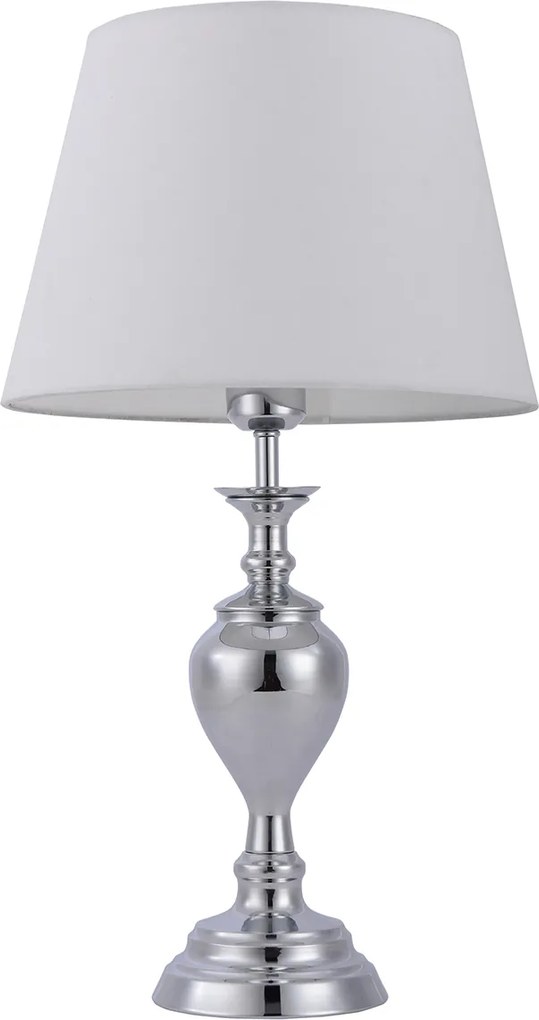Italux modern asztali lámpa etien fehér króm itxtb-7730-1