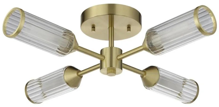 Endon 106946 - Felületre szerelhető csillár TOUR 4xG9/3W/230V réz