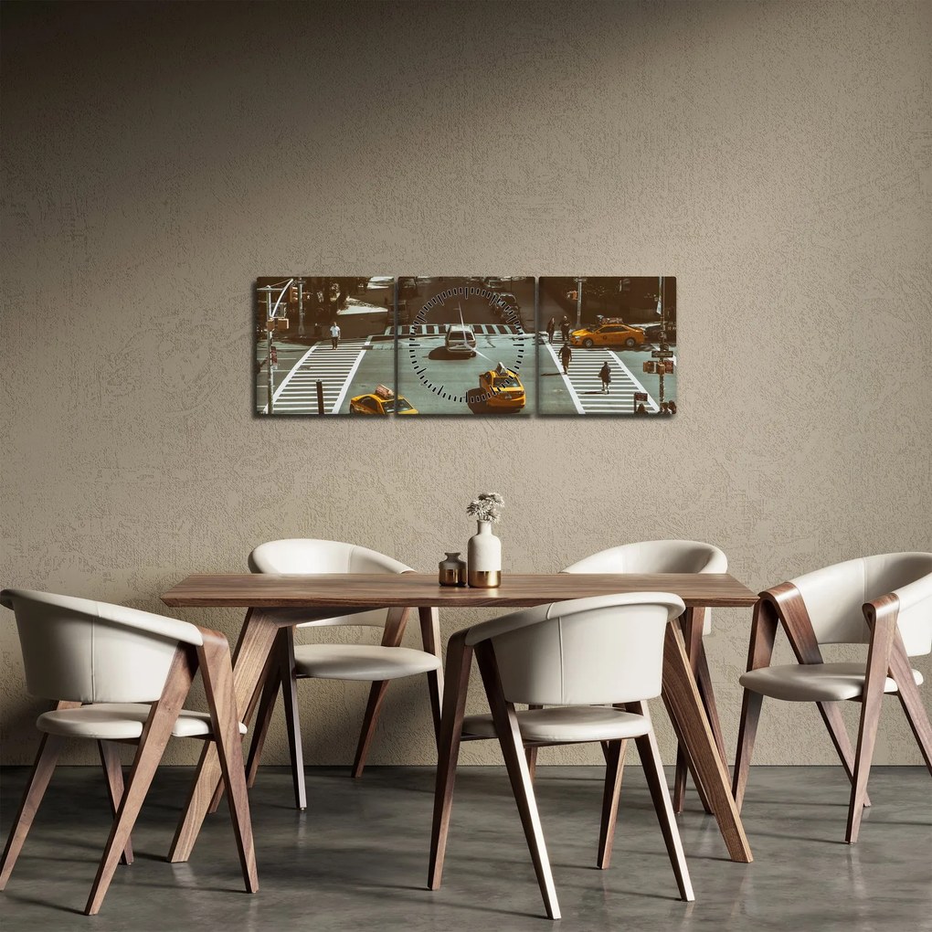 Kép - New York (órával) (90x30 cm)