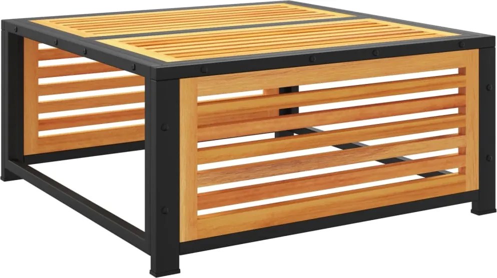 vidaXL tömör akácfa kerti asztal 68 x 68 x 30 cm
