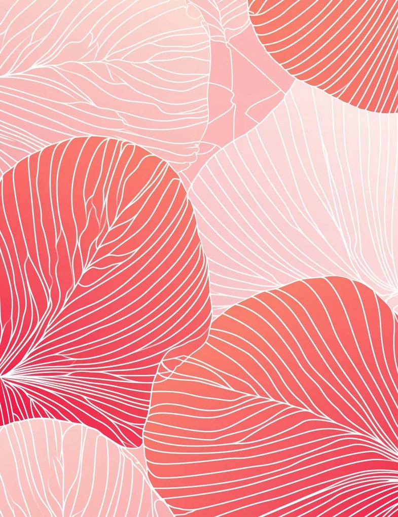 Poszter 50x65cm Korall kert