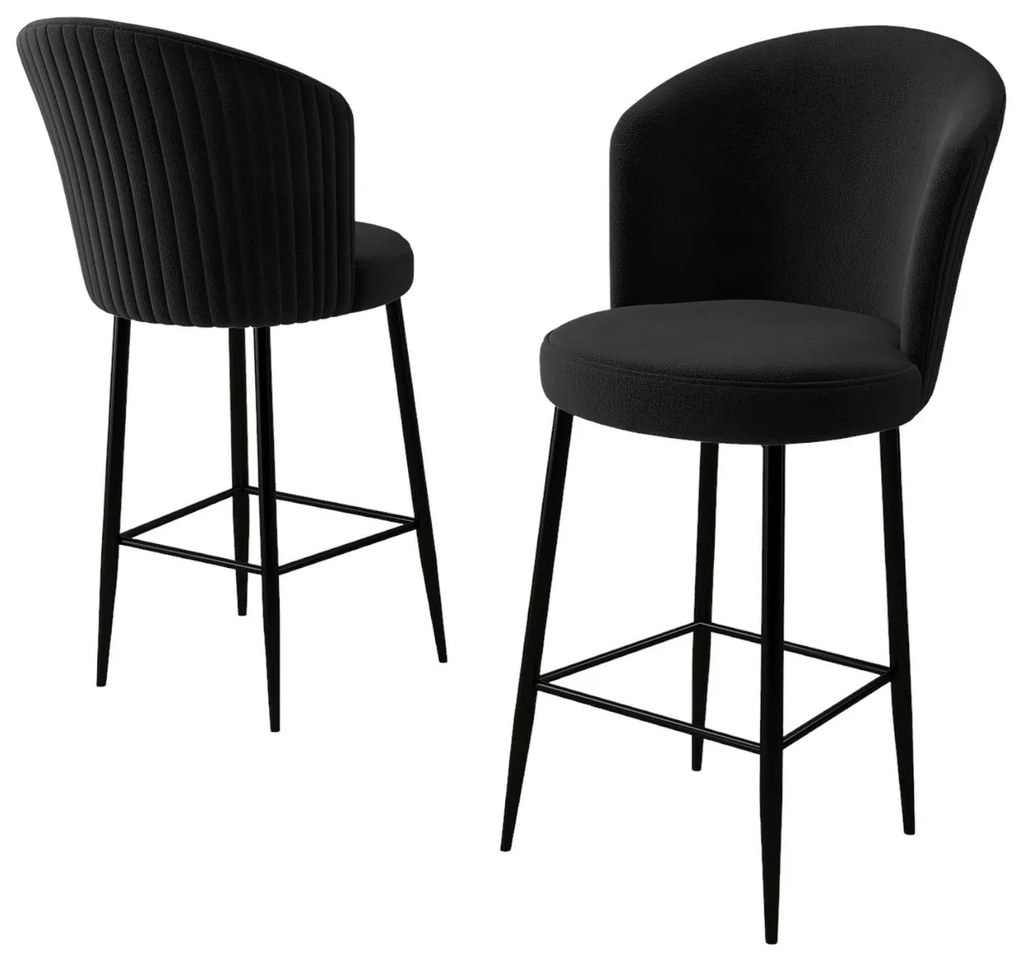 Fora Black bárszék szett, 6 db, 6 db