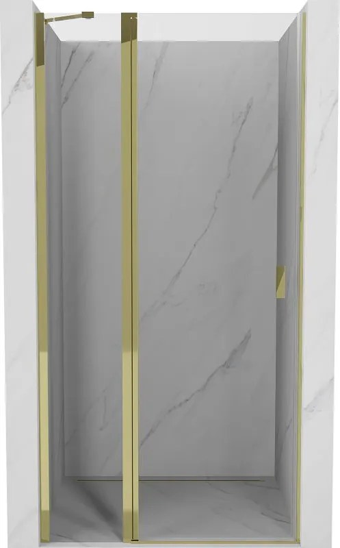 Mexen Mist nyitható zuhanyajtó 115 cm, átlátszó, arany - 8A4-115-000-50-00