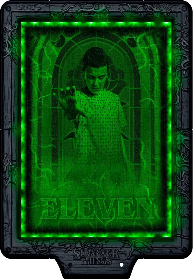 Stranger Things The Demogorgon 520 db-os puzzle LED-es keretben Clementoni