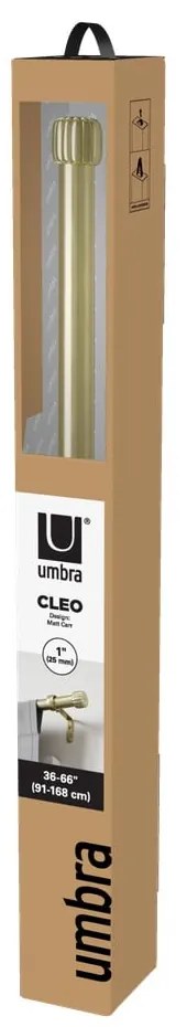 Aranyszínű acél bővíthető függönykarnis 91 - 168 cm Cleo – Umbra