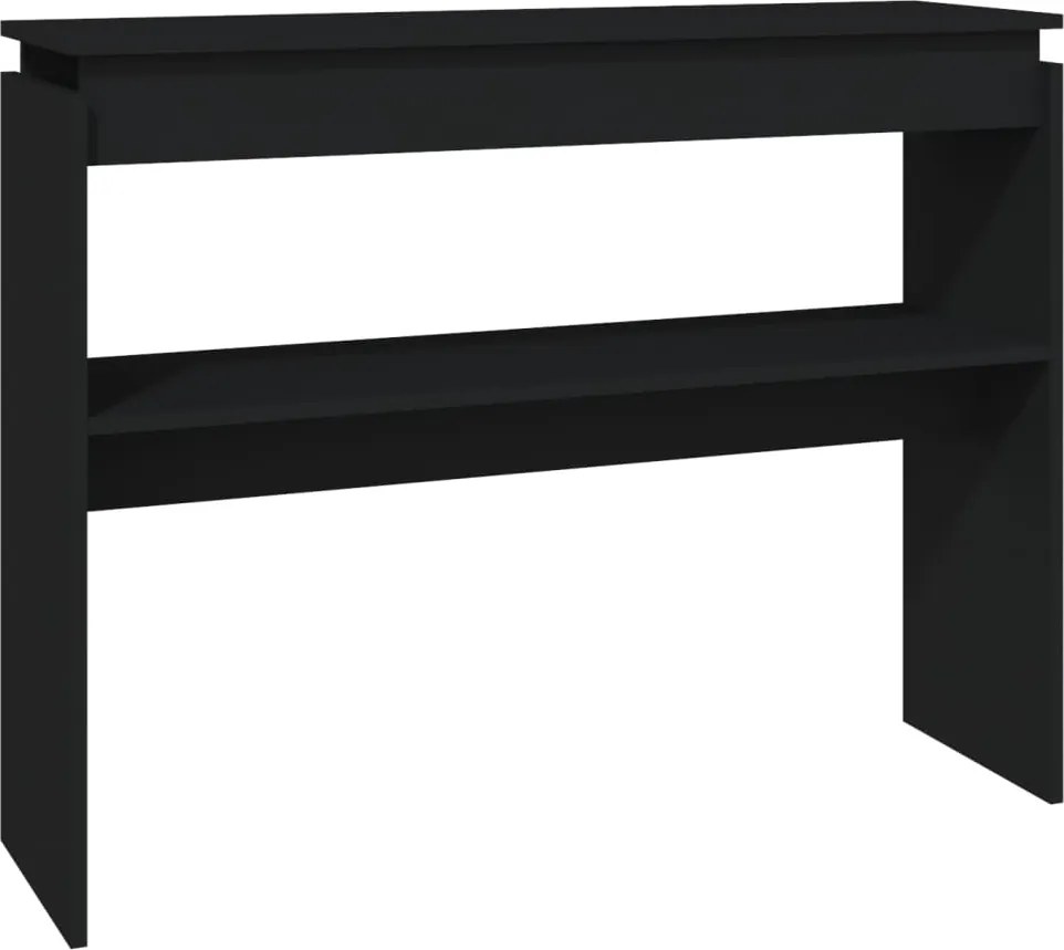vidaXL fekete szerelt fa tálalóasztal 102 x 30 x 80 cm