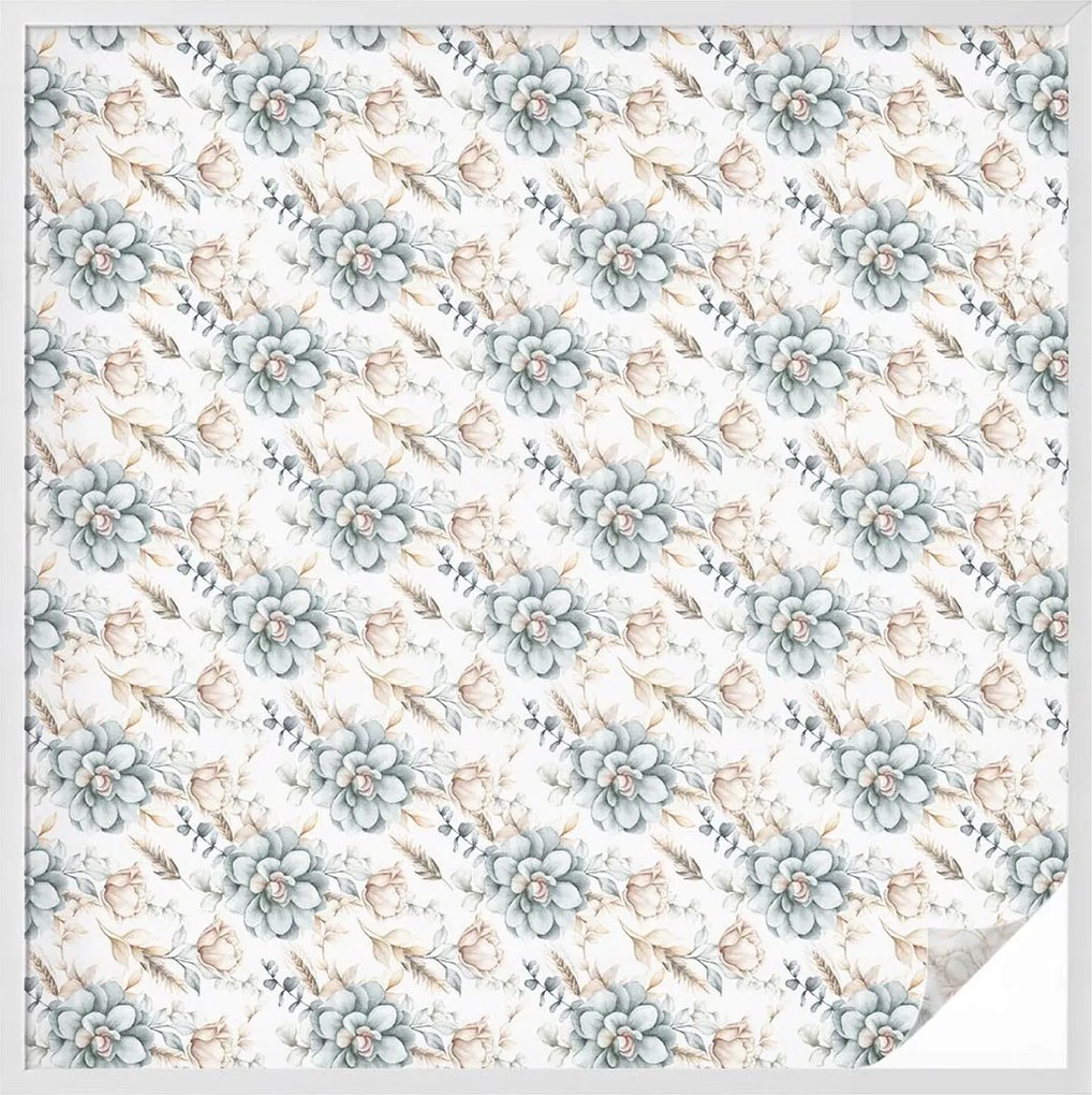 Ablakfólia Szélvédő Adatvédelem Virágos elegancia 100x100