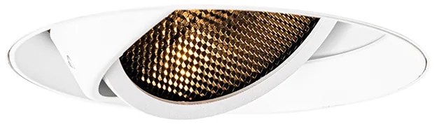 Modern beépített spotlámpa fehér GU10 AR111 kerek keret nélküli - Oneon Honey