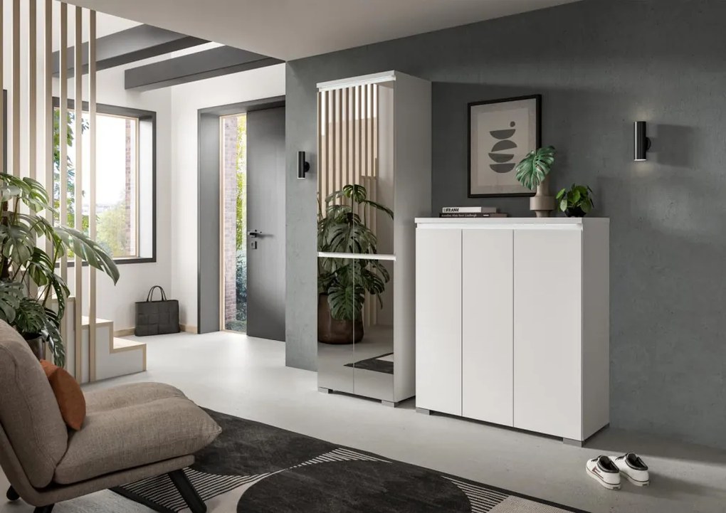 Shoelove 4 oldalajtós tükrös cipősszekrény