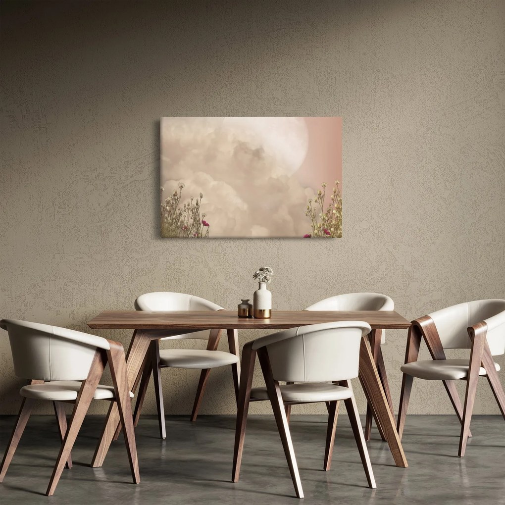 Kép - Rózsaszín telihold (90x60 cm)