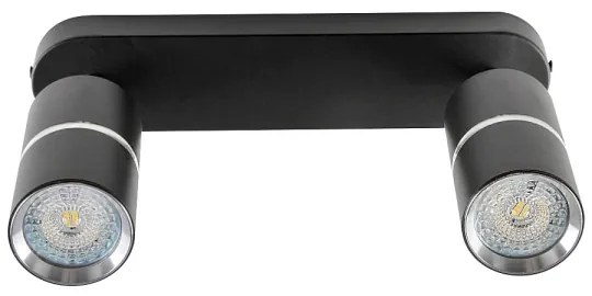 Spotlámpa BAMBOO 2xGU10/10W/230V fekete