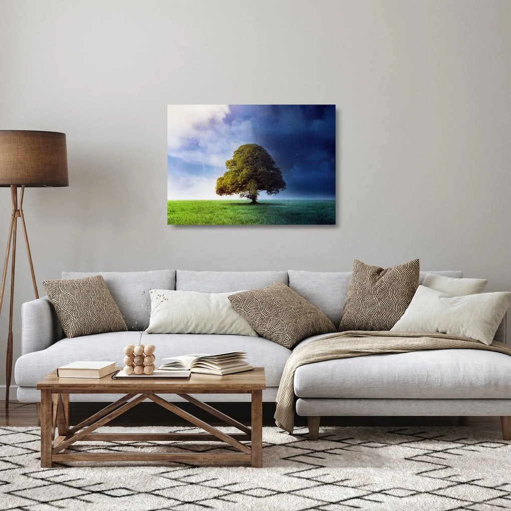Kép - Éjjel - nappal (üvegen) (70x50 cm)