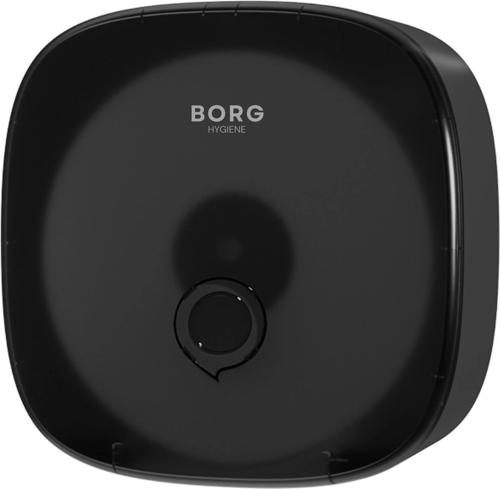 Adagoló WC-papír tartó Jumbo Borg Riva Fekete