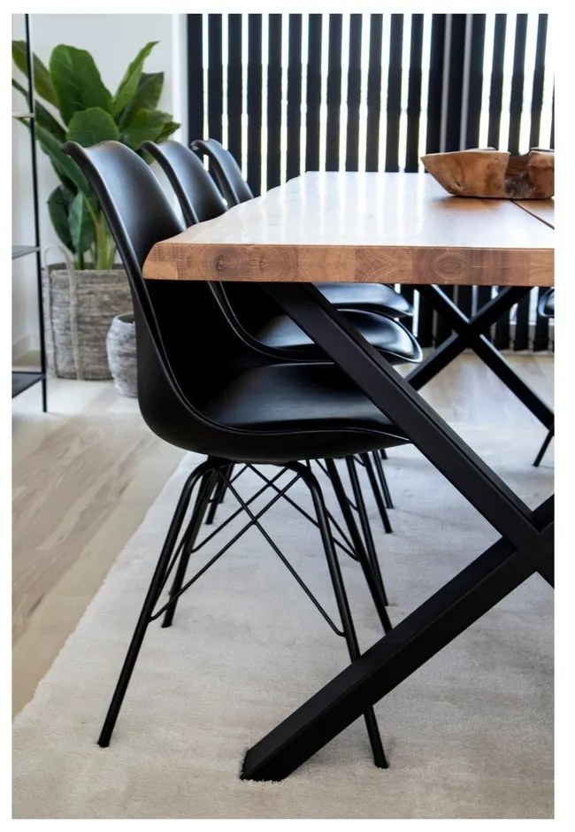 Fekete étkezőszék szett 2 db-os Oslo – House Nordic