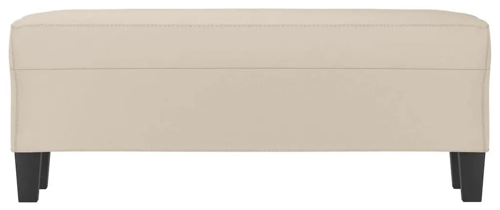 krémszínű mikroszálas szövet pad 100 x 35 x 41 cm