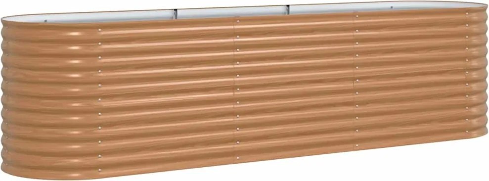 vidaXL Emelt Ágy Barna 320 x 80 x 81 cm Acél